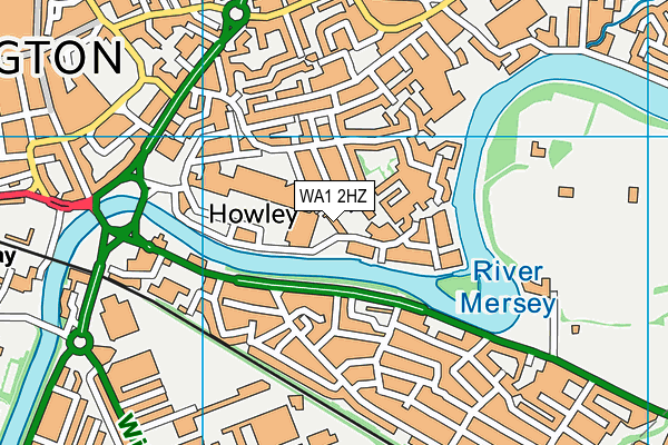 WA1 2HZ map - OS VectorMap District (Ordnance Survey) WA1 2HZ map - OS VectorMap District (Ordnance Survey)