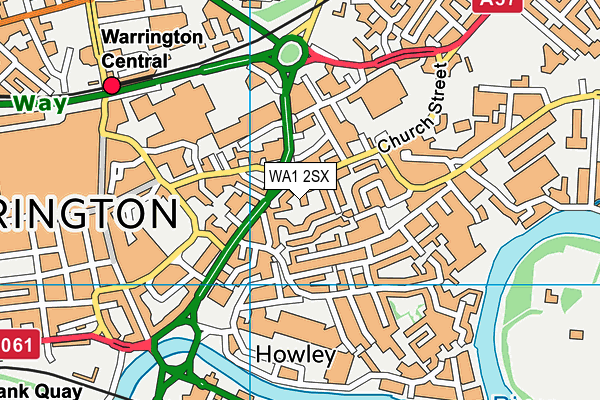 WA1 2SX map - OS VectorMap District (Ordnance Survey) WA1 2SX map - OS VectorMap District (Ordnance Survey)
