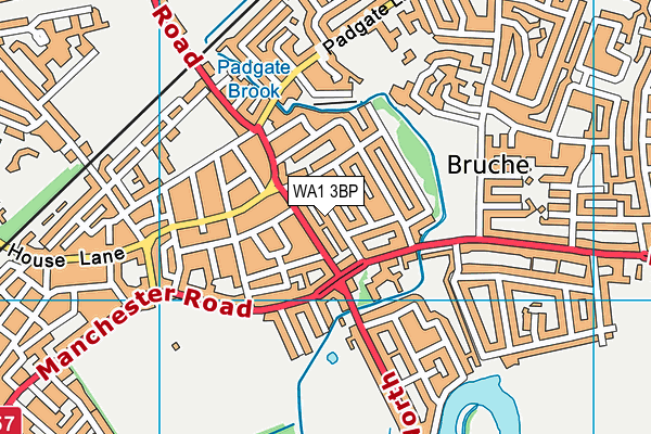WA1 3BP map - OS VectorMap District (Ordnance Survey) WA1 3BP map - OS VectorMap District (Ordnance Survey)