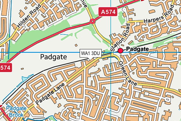 WA1 3DU map - OS VectorMap District (Ordnance Survey) WA1 3DU map - OS VectorMap District (Ordnance Survey)