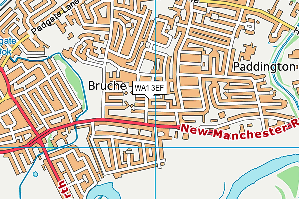 WA1 3EF map - OS VectorMap District (Ordnance Survey) WA1 3EF map - OS VectorMap District (Ordnance Survey)