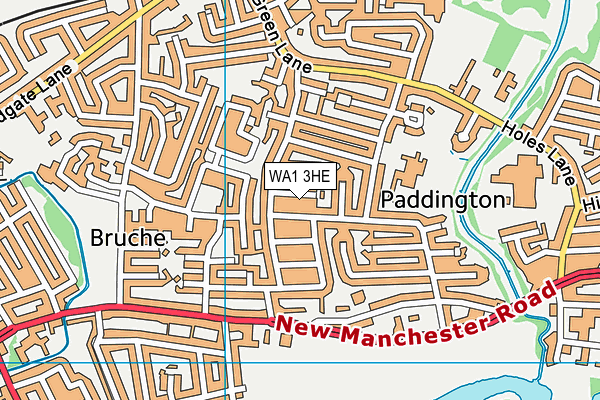 WA1 3HE map - OS VectorMap District (Ordnance Survey) WA1 3HE map - OS VectorMap District (Ordnance Survey)