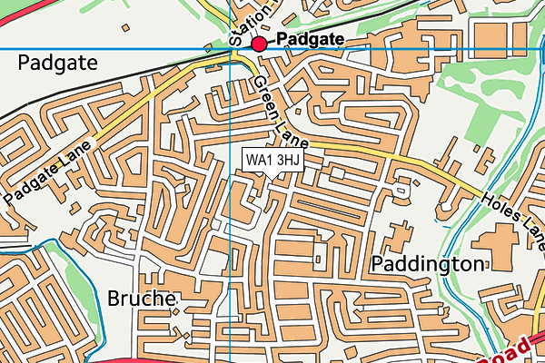 WA1 3HJ map - OS VectorMap District (Ordnance Survey) WA1 3HJ map - OS VectorMap District (Ordnance Survey)