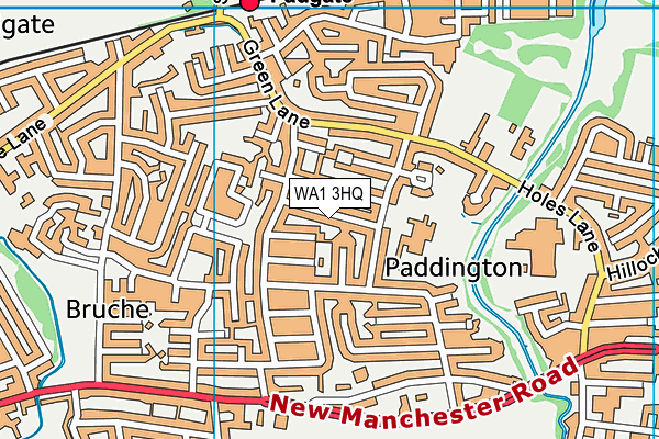 WA1 3HQ map - OS VectorMap District (Ordnance Survey)