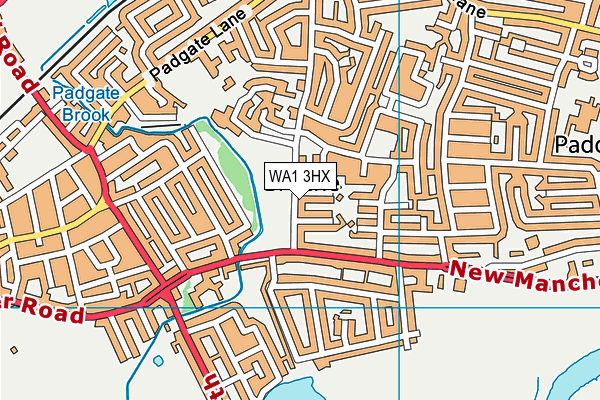 WA1 3HX map - OS VectorMap District (Ordnance Survey) WA1 3HX map - OS VectorMap District (Ordnance Survey)