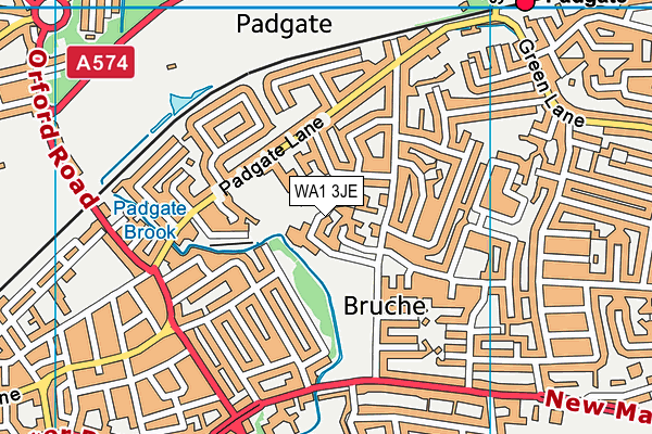 WA1 3JE map - OS VectorMap District (Ordnance Survey) WA1 3JE map - OS VectorMap District (Ordnance Survey)