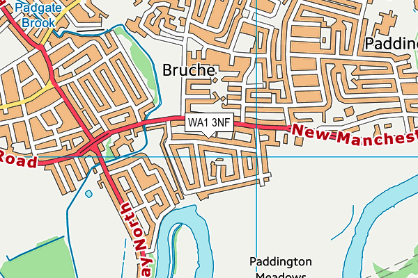 WA1 3NF map - OS VectorMap District (Ordnance Survey) WA1 3NF map - OS VectorMap District (Ordnance Survey)