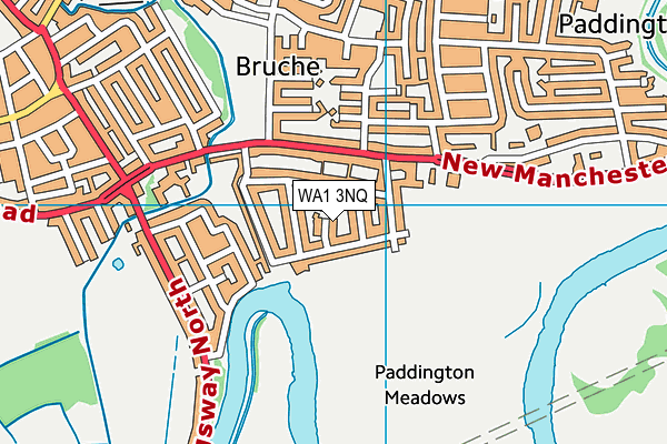 WA1 3NQ map - OS VectorMap District (Ordnance Survey) WA1 3NQ map - OS VectorMap District (Ordnance Survey)