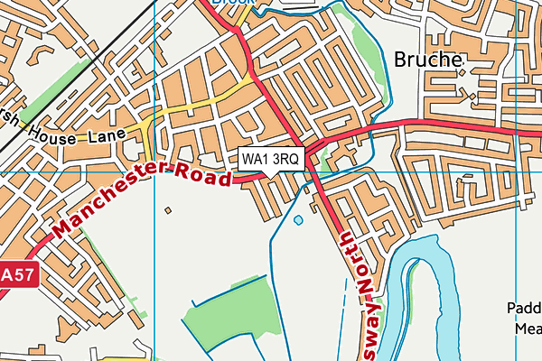 WA1 3RQ map - OS VectorMap District (Ordnance Survey)