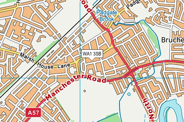 WA1 3SB map - OS VectorMap District (Ordnance Survey) WA1 3SB map - OS VectorMap District (Ordnance Survey)
