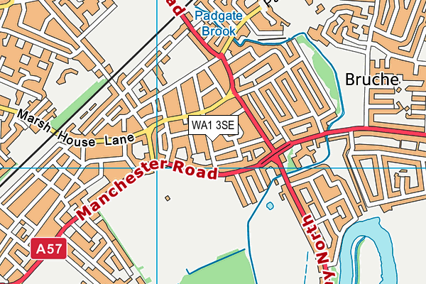 WA1 3SE map - OS VectorMap District (Ordnance Survey)