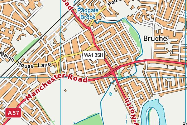 WA1 3SH map - OS VectorMap District (Ordnance Survey) WA1 3SH map - OS VectorMap District (Ordnance Survey)