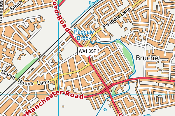 WA1 3SP map - OS VectorMap District (Ordnance Survey) WA1 3SP map - OS VectorMap District (Ordnance Survey)