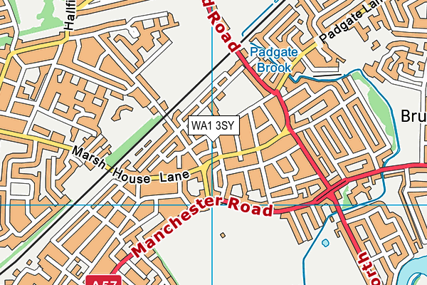 WA1 3SY map - OS VectorMap District (Ordnance Survey) WA1 3SY map - OS VectorMap District (Ordnance Survey)