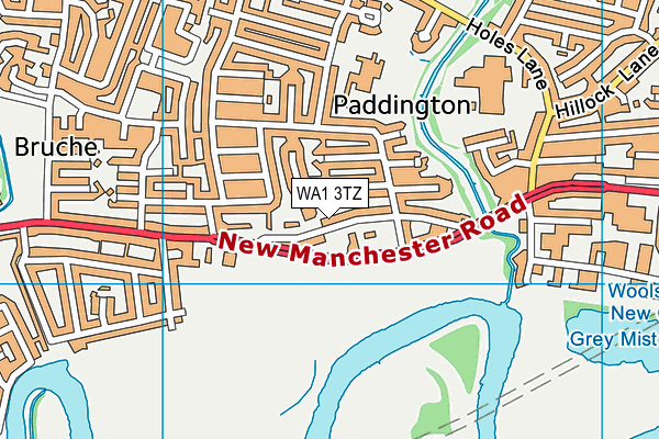 WA1 3TZ map - OS VectorMap District (Ordnance Survey) WA1 3TZ map - OS VectorMap District (Ordnance Survey)