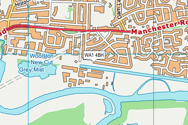 WA1 4BH map - OS VectorMap District (Ordnance Survey) WA1 4BH map - OS VectorMap District (Ordnance Survey)