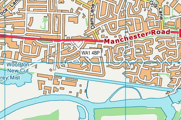 WA1 4BP map - OS VectorMap District (Ordnance Survey) WA1 4BP map - OS VectorMap District (Ordnance Survey)