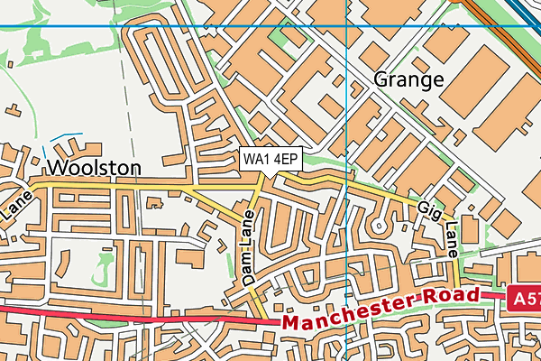 WA1 4EP map - OS VectorMap District (Ordnance Survey) WA1 4EP map - OS VectorMap District (Ordnance Survey)