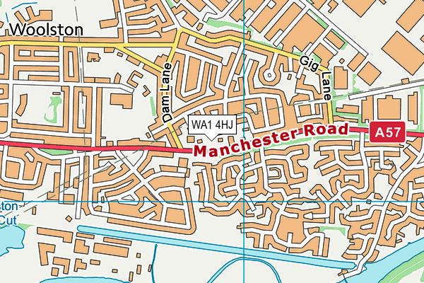 WA1 4HJ map - OS VectorMap District (Ordnance Survey) WA1 4HJ map - OS VectorMap District (Ordnance Survey)