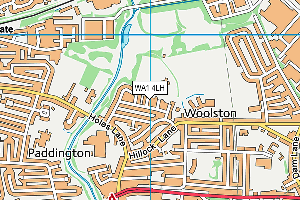 WA1 4LH map - OS VectorMap District (Ordnance Survey) WA1 4LH map - OS VectorMap District (Ordnance Survey)