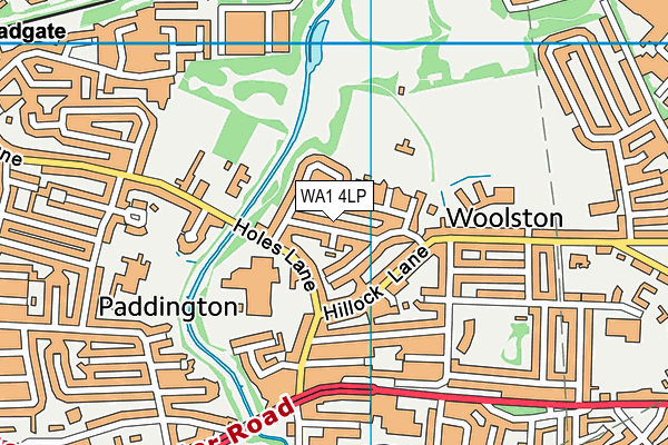 WA1 4LP map - OS VectorMap District (Ordnance Survey) WA1 4LP map - OS VectorMap District (Ordnance Survey)