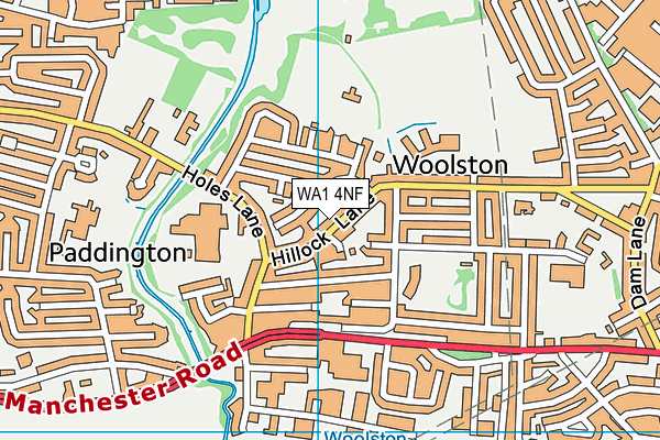 WA1 4NF map - OS VectorMap District (Ordnance Survey) WA1 4NF map - OS VectorMap District (Ordnance Survey)