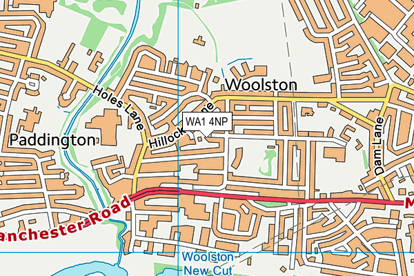 WA1 4NP map - OS VectorMap District (Ordnance Survey) WA1 4NP map - OS VectorMap District (Ordnance Survey)