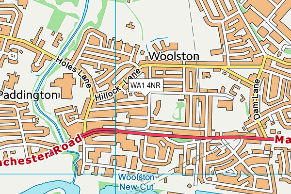 WA1 4NR map - OS VectorMap District (Ordnance Survey) WA1 4NR map - OS VectorMap District (Ordnance Survey)