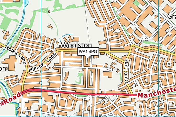 WA1 4PG map - OS VectorMap District (Ordnance Survey) WA1 4PG map - OS VectorMap District (Ordnance Survey)