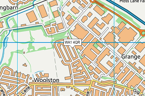 WA1 4QR map - OS VectorMap District (Ordnance Survey) WA1 4QR map - OS VectorMap District (Ordnance Survey)