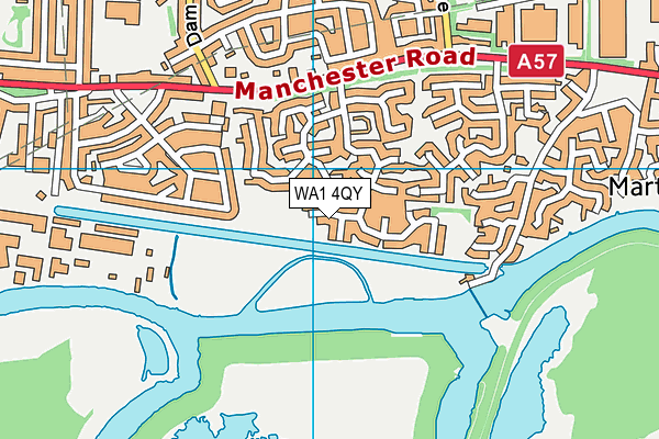 WA1 4QY map - OS VectorMap District (Ordnance Survey) WA1 4QY map - OS VectorMap District (Ordnance Survey)
