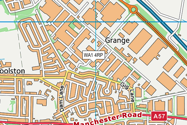 WA1 4RP map - OS VectorMap District (Ordnance Survey) WA1 4RP map - OS VectorMap District (Ordnance Survey)