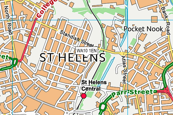 WA10 1EN map - OS VectorMap District (Ordnance Survey)