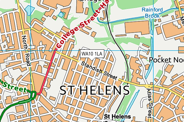 WA10 1LA map - OS VectorMap District (Ordnance Survey) WA10 1LA map - OS VectorMap District (Ordnance Survey)