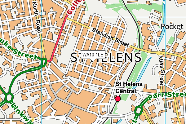 WA10 1LE map - OS VectorMap District (Ordnance Survey) WA10 1LE map - OS VectorMap District (Ordnance Survey)