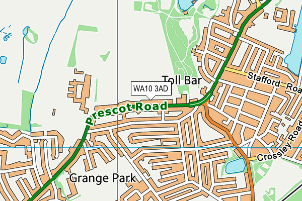 WA10 3AD map - OS VectorMap District (Ordnance Survey) WA10 3AD map - OS VectorMap District (Ordnance Survey)