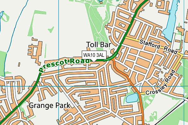 WA10 3AL map - OS VectorMap District (Ordnance Survey) WA10 3AL map - OS VectorMap District (Ordnance Survey)