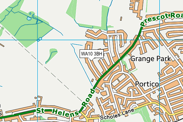 WA10 3BH map - OS VectorMap District (Ordnance Survey) WA10 3BH map - OS VectorMap District (Ordnance Survey)