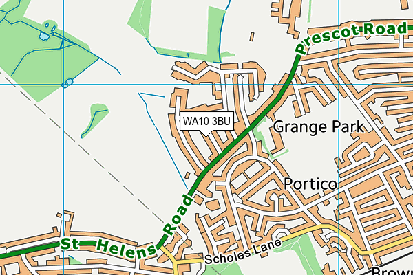 WA10 3BU map - OS VectorMap District (Ordnance Survey) WA10 3BU map - OS VectorMap District (Ordnance Survey)