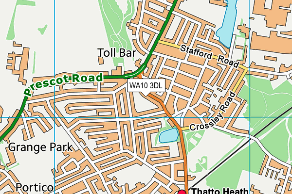 WA10 3DL map - OS VectorMap District (Ordnance Survey) WA10 3DL map - OS VectorMap District (Ordnance Survey)