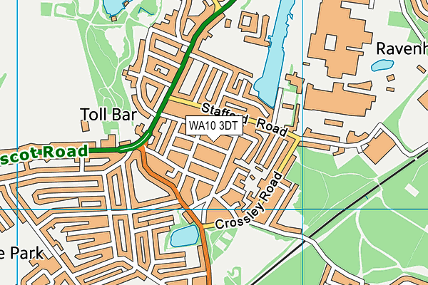 WA10 3DT map - OS VectorMap District (Ordnance Survey) WA10 3DT map - OS VectorMap District (Ordnance Survey)