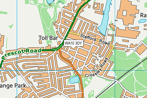 WA10 3DY map - OS VectorMap District (Ordnance Survey) WA10 3DY map - OS VectorMap District (Ordnance Survey)