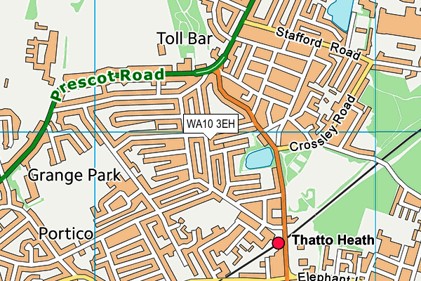 WA10 3EH map - OS VectorMap District (Ordnance Survey) WA10 3EH map - OS VectorMap District (Ordnance Survey)