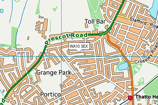WA10 3EX map - OS VectorMap District (Ordnance Survey) WA10 3EX map - OS VectorMap District (Ordnance Survey)