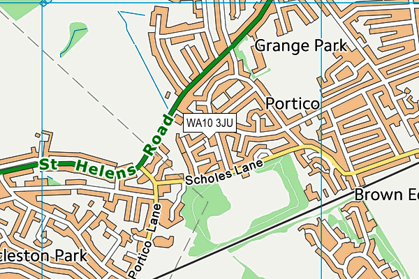 WA10 3JU map - OS VectorMap District (Ordnance Survey) WA10 3JU map - OS VectorMap District (Ordnance Survey)