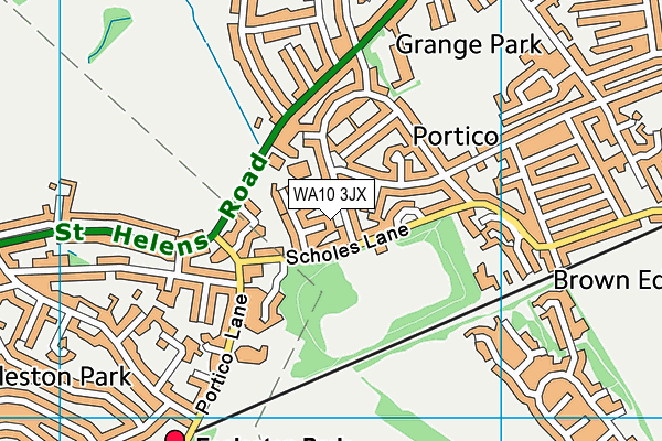 WA10 3JX map - OS VectorMap District (Ordnance Survey) WA10 3JX map - OS VectorMap District (Ordnance Survey)