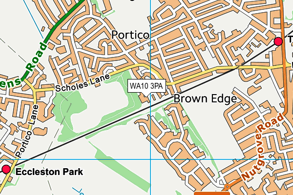 WA10 3PA map - OS VectorMap District (Ordnance Survey) WA10 3PA map - OS VectorMap District (Ordnance Survey)