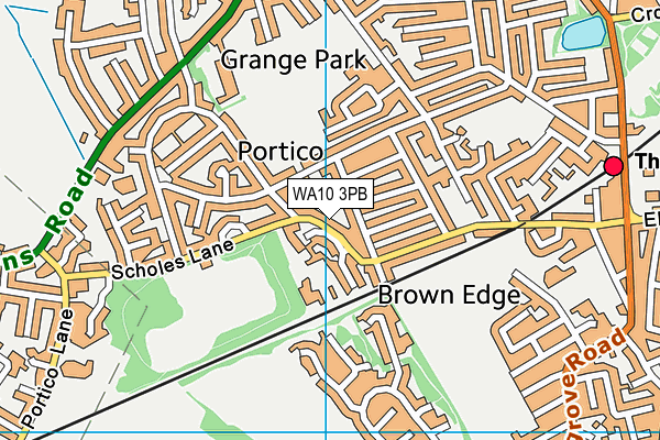 WA10 3PB map - OS VectorMap District (Ordnance Survey) WA10 3PB map - OS VectorMap District (Ordnance Survey)