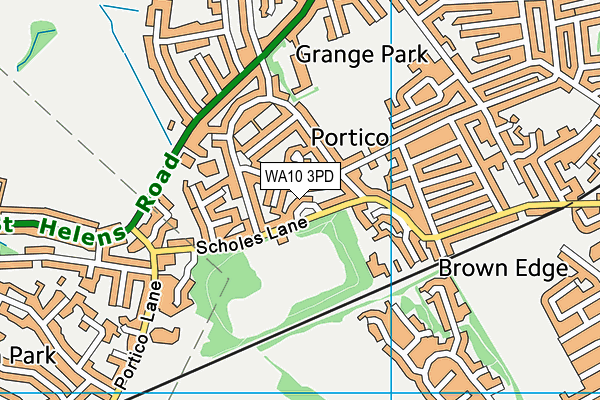 WA10 3PD map - OS VectorMap District (Ordnance Survey) WA10 3PD map - OS VectorMap District (Ordnance Survey)