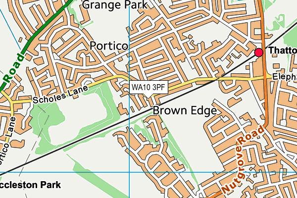 WA10 3PF map - OS VectorMap District (Ordnance Survey) WA10 3PF map - OS VectorMap District (Ordnance Survey)